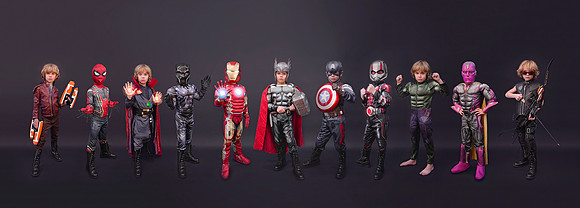 Super heroes Milton Children's photographer